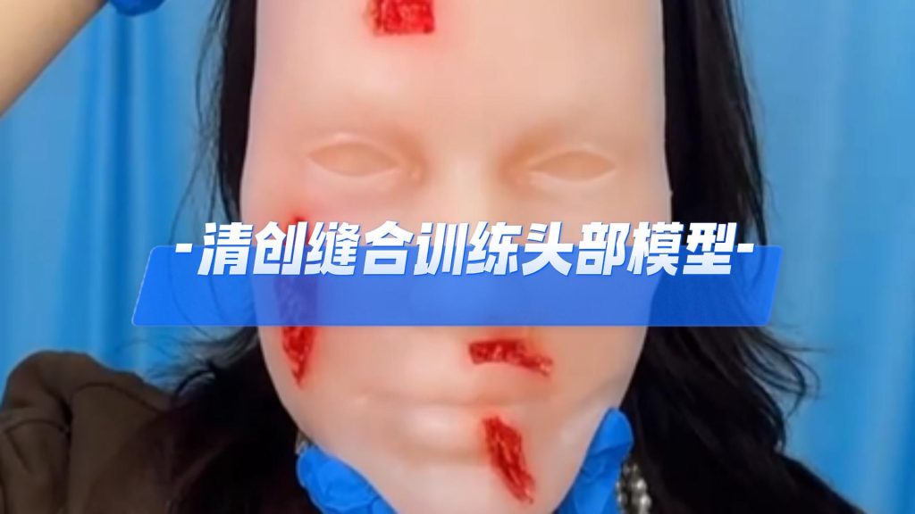 清创缝合头部训练模型